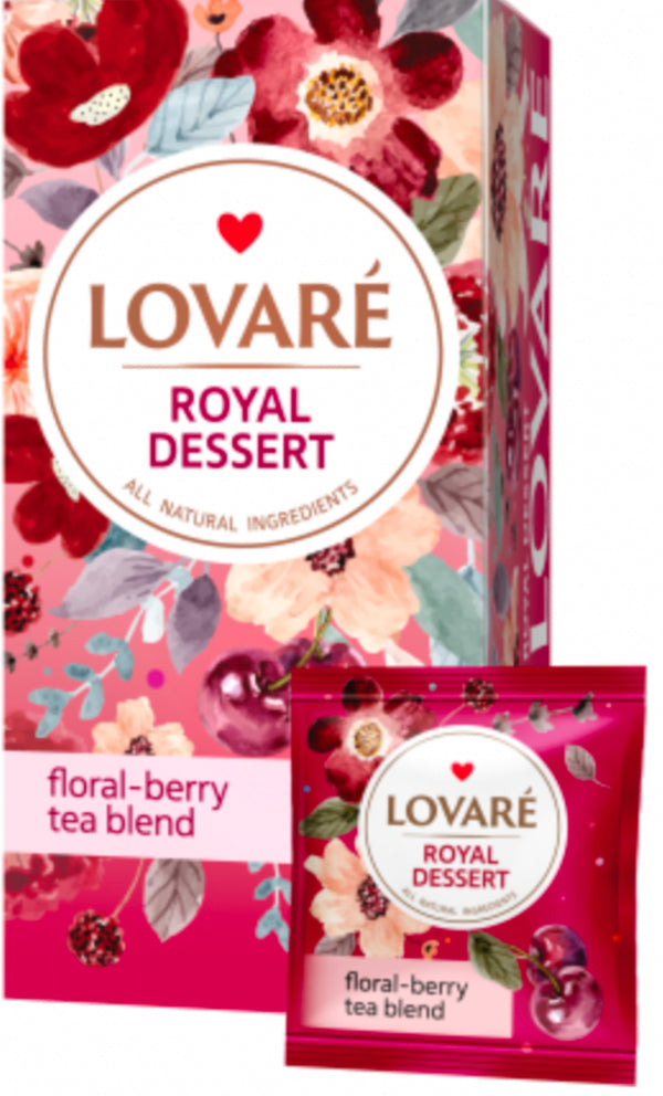 Lovare чай «Королевский десерт» (в конв) 24*1,5г