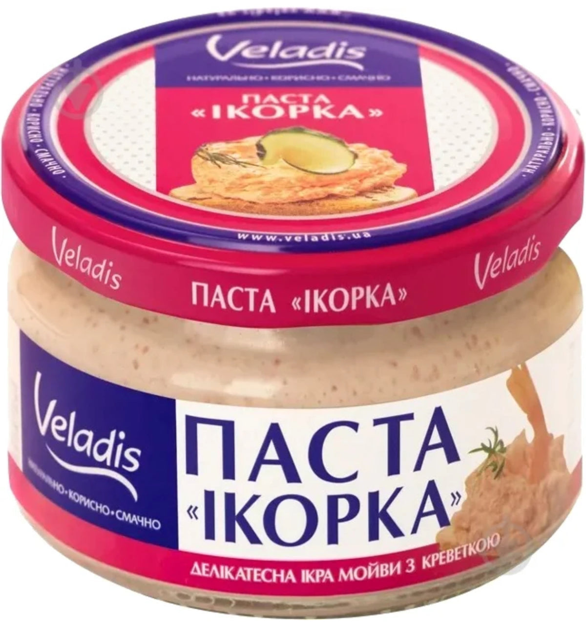 Veladis Паста «Ікорка» с копченым кальмаром 160г
