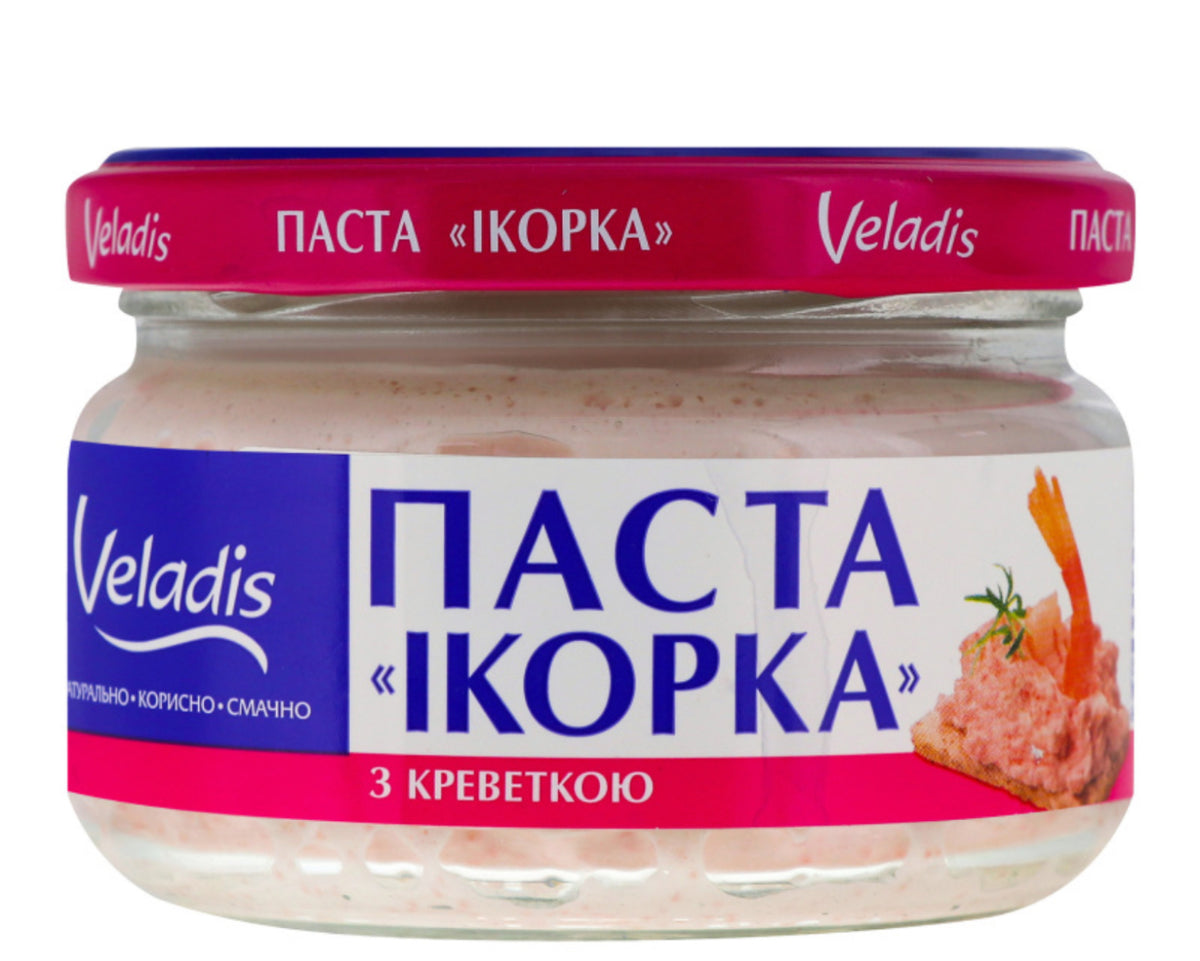 Veladis паста с икрой «Икорка» с креветкой 160г