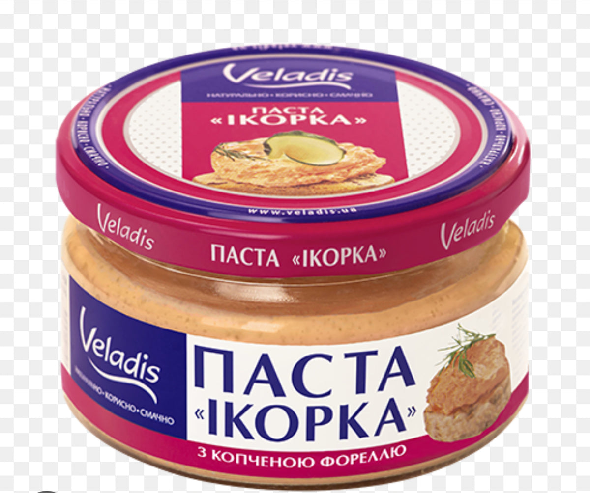 Veladis Паста с икрой из атлантических рыб "Икорка" с копченной Форелью 160г