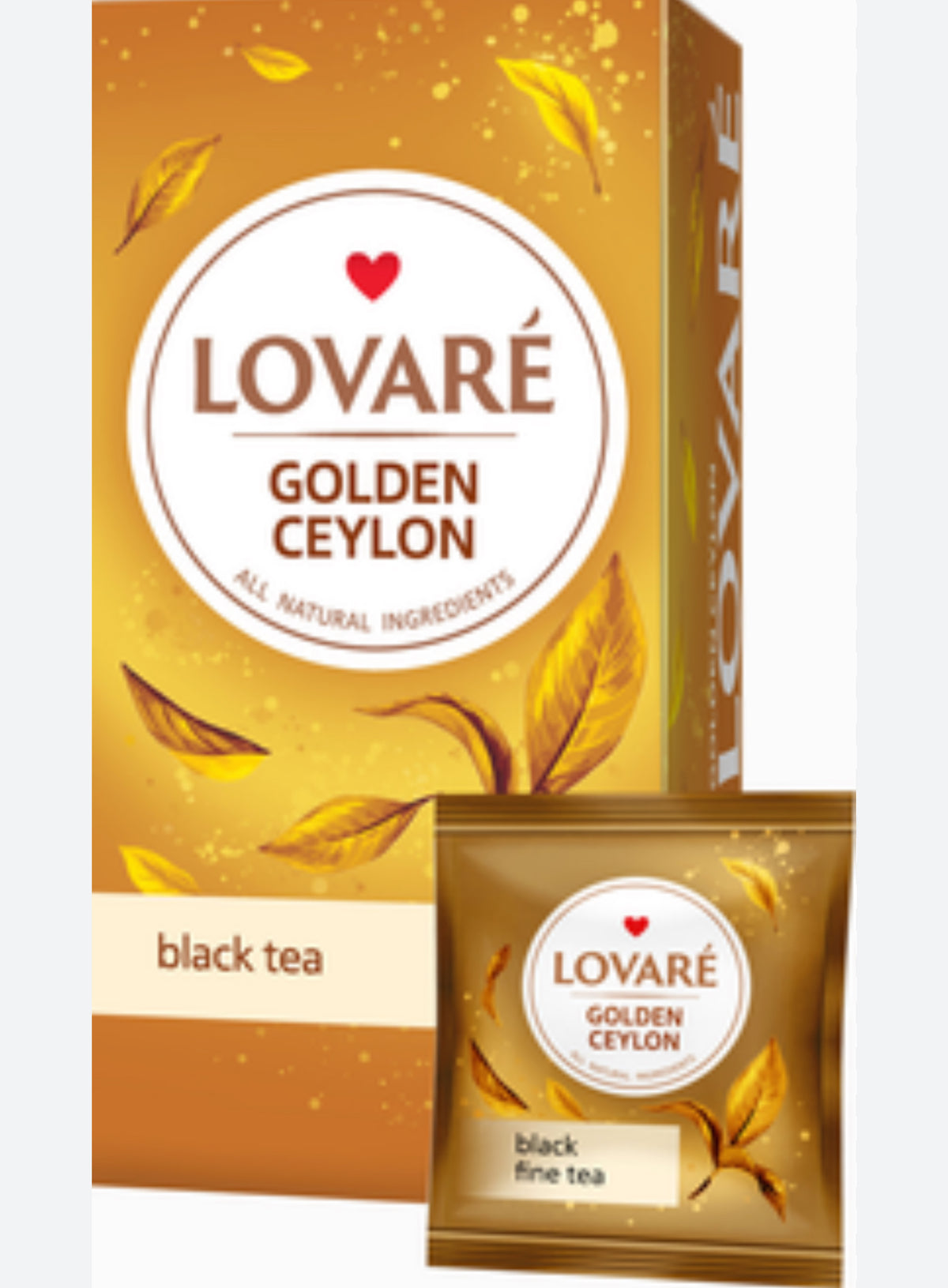 Lovare чай "Золотой Цейлон" черный 24*2г