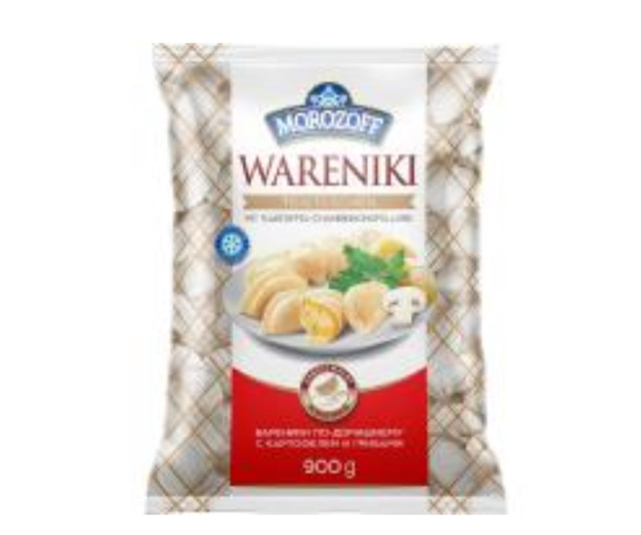 Домашние вареники с картофелем и грибами 900г