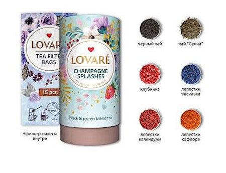 Lovare чай туба "Брызги шампанского" 80 гр