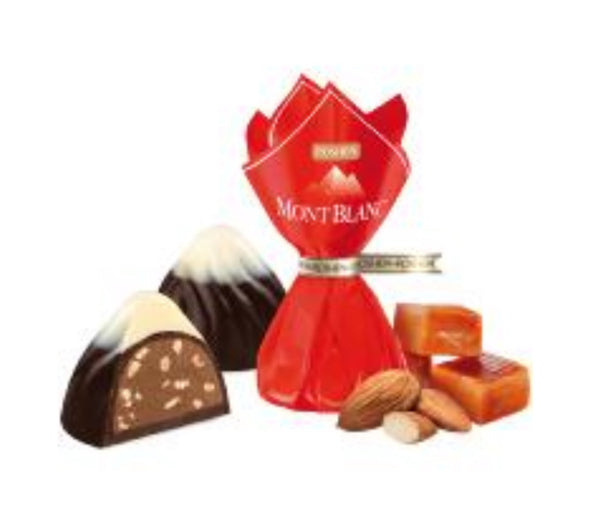 КОНФЕТЫ ШОКОЛ. "МОНБЛАН" С КАРАМЕЛ.МИНДАЛЕМ 250г