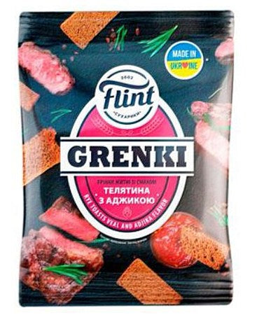 Гренки ржаные со вкусом «Телятина с аджикой» 70гр
