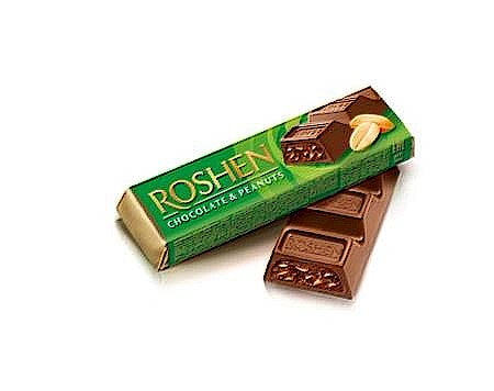 ROSHEN Батончик шоколадный с арахисовой начинкой 38гр