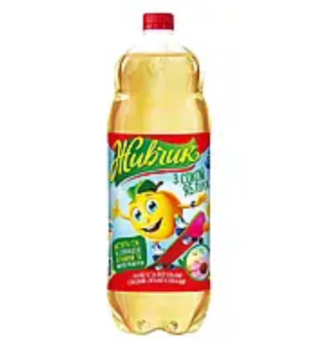 "Живчик" Напиток сильногазированный со вкусом яблока 2л