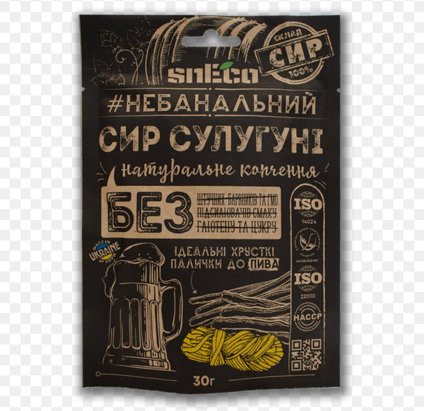 "SULUGUNI" Сырные палочки сушёные, копчёные 30г