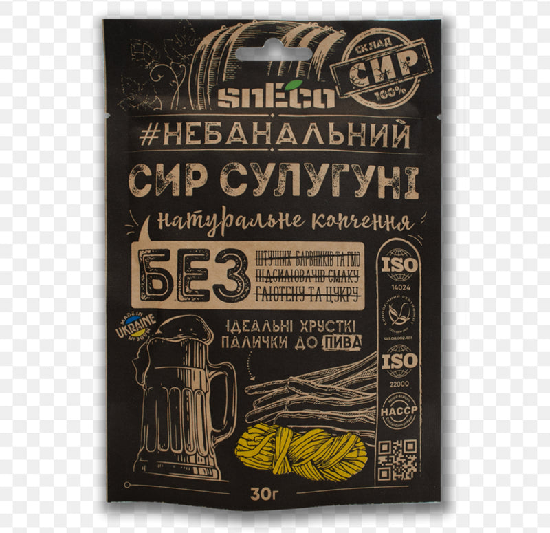 "SULUGUNI" Сырные палочки сушёные, копчёные 30г