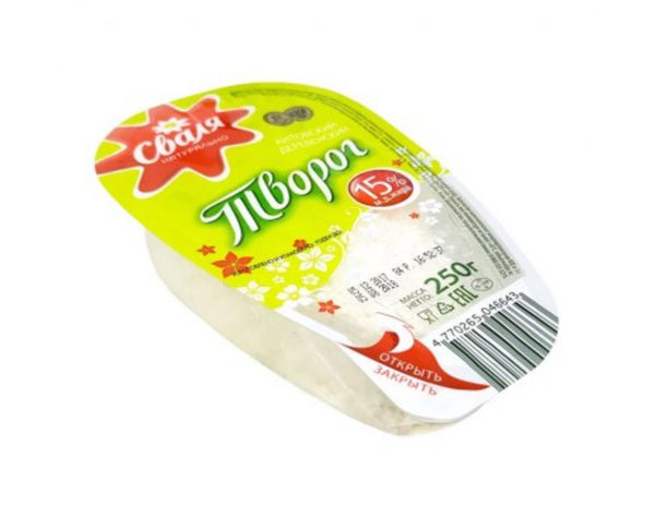 Творог “Svalya” Литовський Деревенський, 15%жиру, 250 г