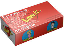 Жев.резинка LOVE IS Микс Пожелания 4,2г Вох25шт.