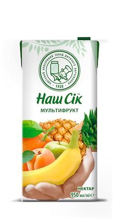 Наш сок Мультифрукт 950мл
