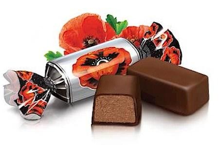 ROSHEN Конфеты шоколадные Красный мак 1kg