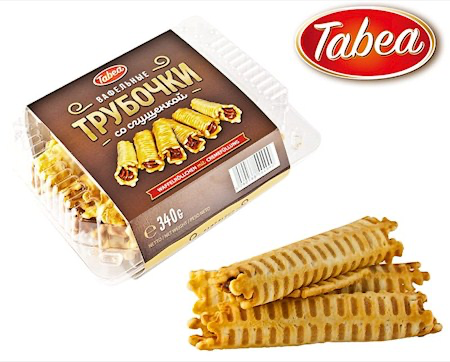 Вафельные трубки «варёная сгущёнка» 340 гр