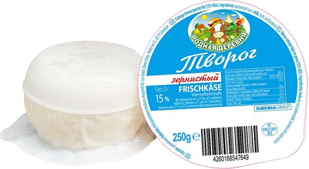 Творог зернистый 15%-250гр