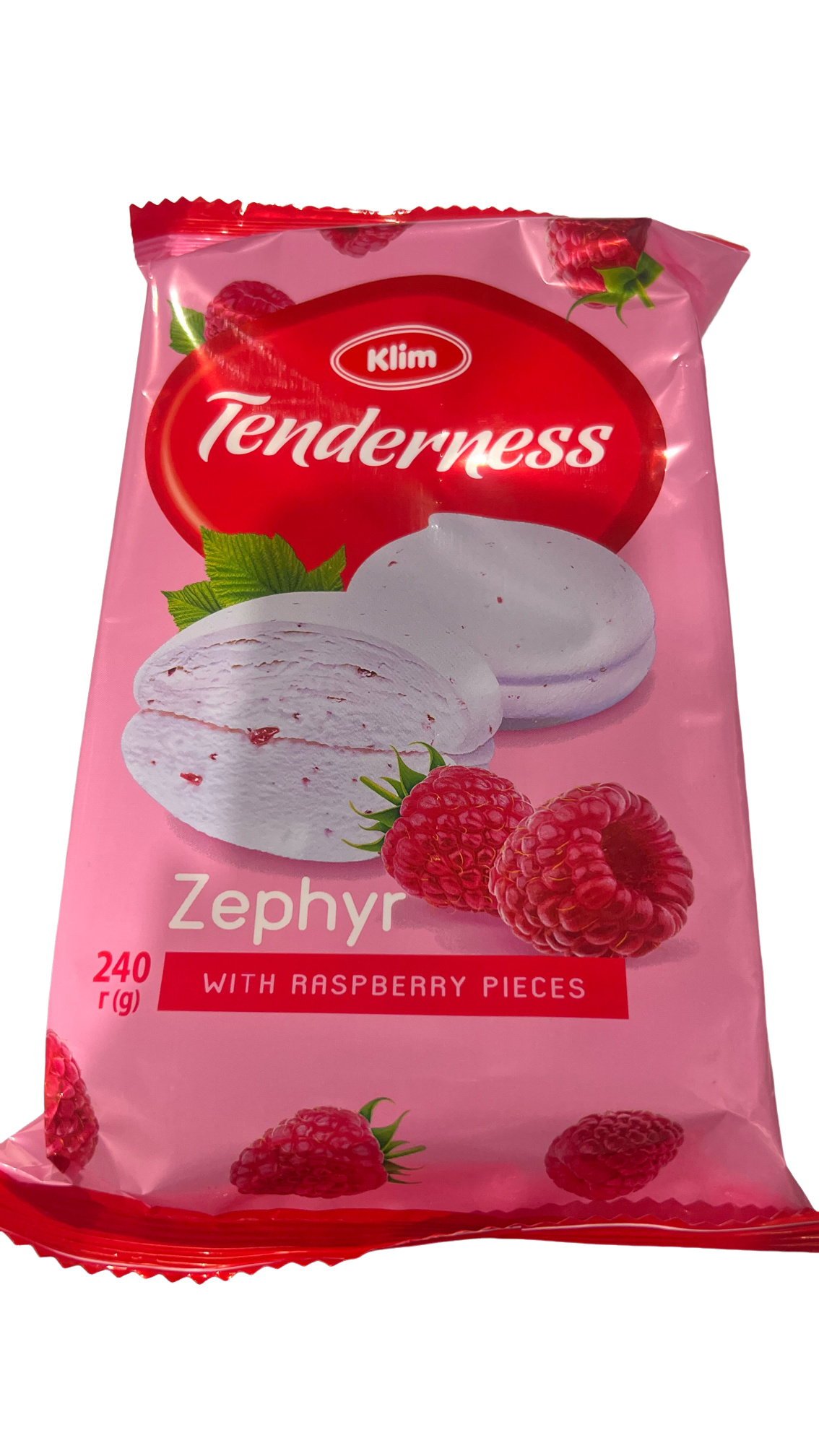 Зефір з кусочки малини 240 гр