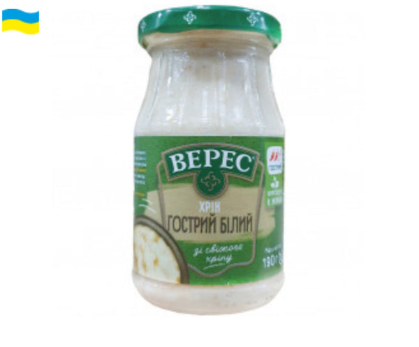 Хрен белый, острый 180ml
