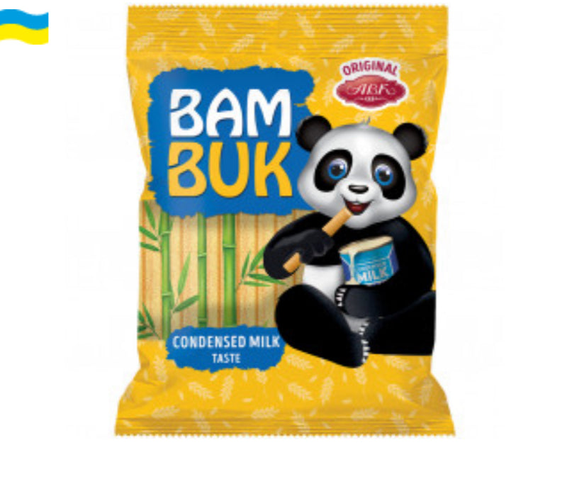 "BAM-BUK" мультизлаковые трубочки с начинкой со вкусом сгущенного молока - сливочная начинка 60% 200г