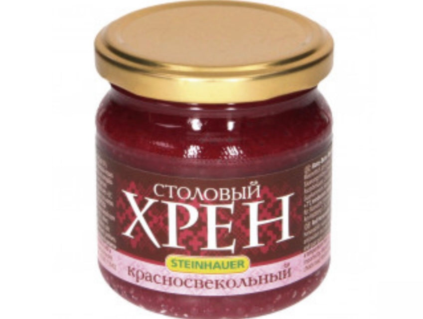 Хрен столовый красносвекольный 200г