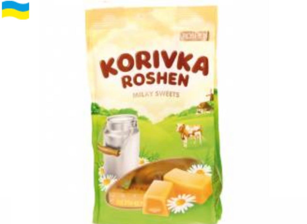 ROSHEN Конфеты молочные Коровка в пакетах 205г.