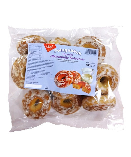 Пряники ОКАY Молочные Колечки 400 г