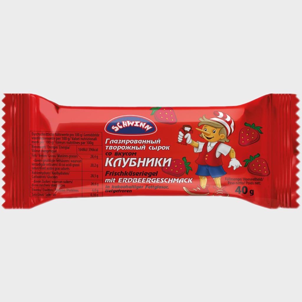 Сырок со вкусом клубники 40г