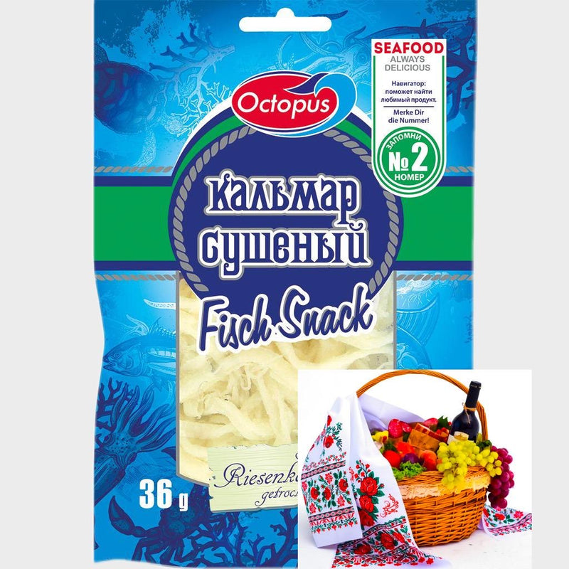 Кальмар сушений 36г