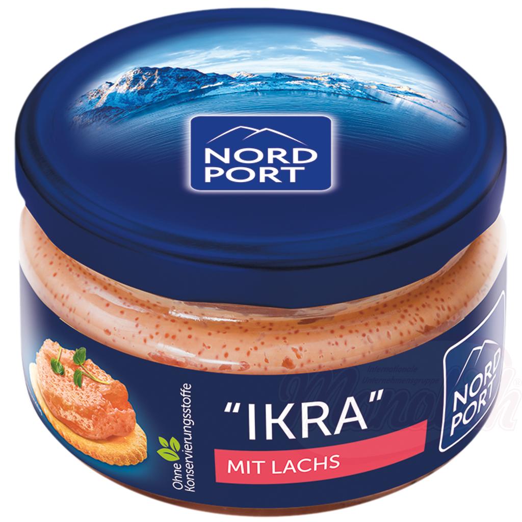 Намазка из мойвы и икры сельди и кусочков лосося