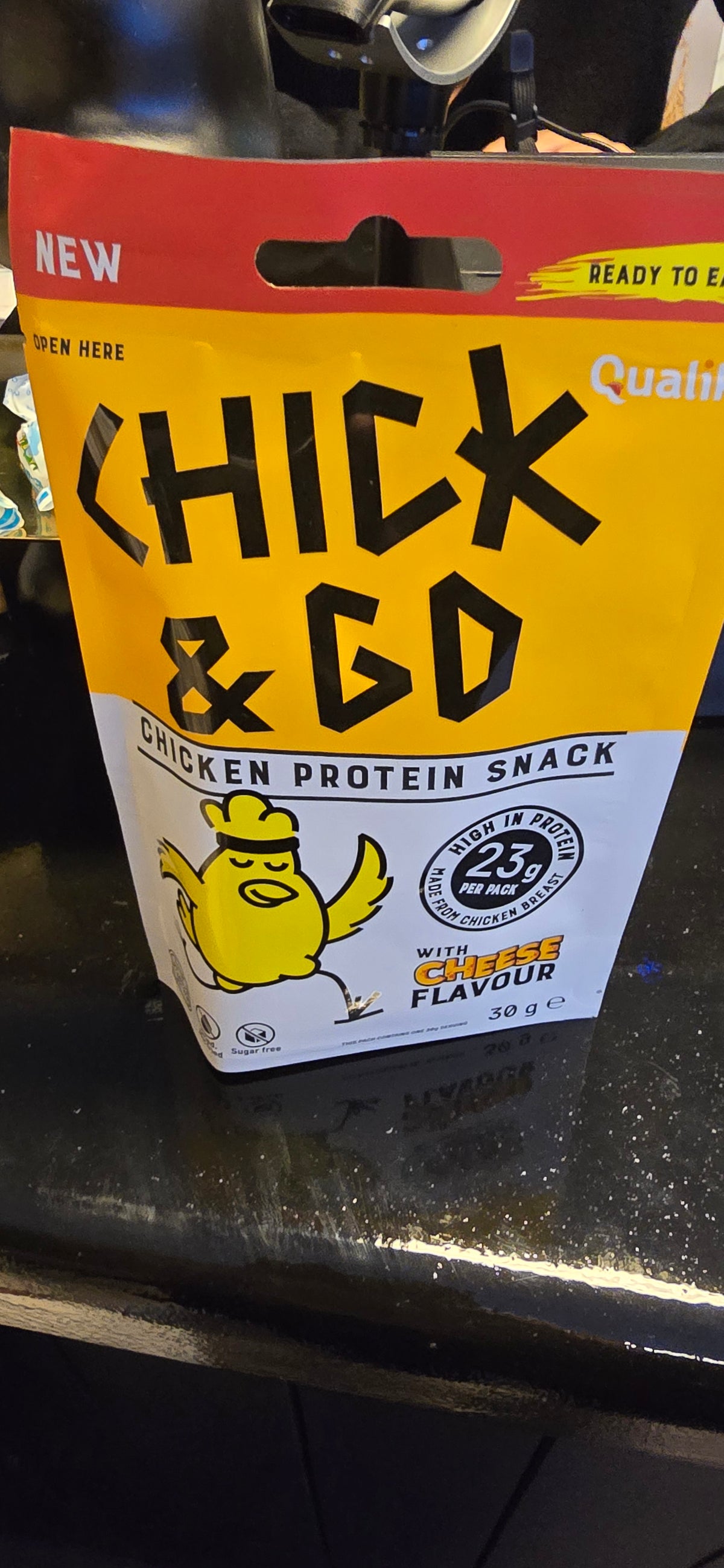 CHICK & GO - CHICK & GO сушёные ломтики куриной грудки со вкусом сыра (100% продукта изготовлено из 430 г куриной грудки