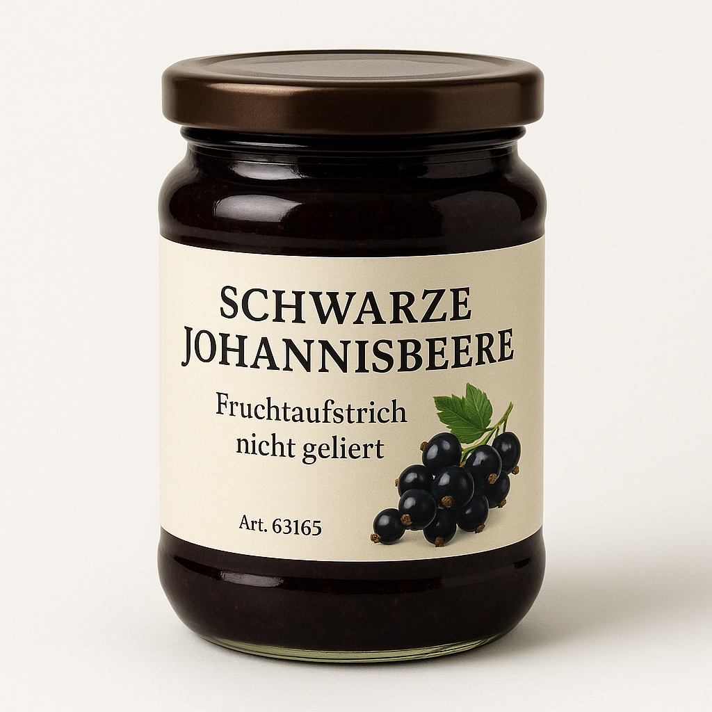 Schwarze Johannisbeere – Fruchtaufstrich, nicht geliert
