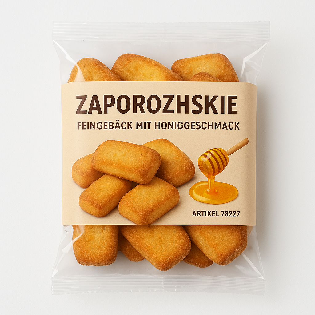 Feingebäck mit Honiggeschmack "Zaporozhskie"