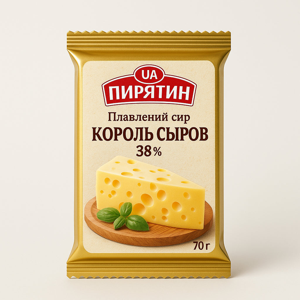 Пирятин Плавленый сыр "Король сыров" 38% 70г