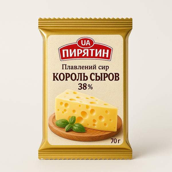 Пирятин Плавленый сыр "Король сыров" 38% 70г