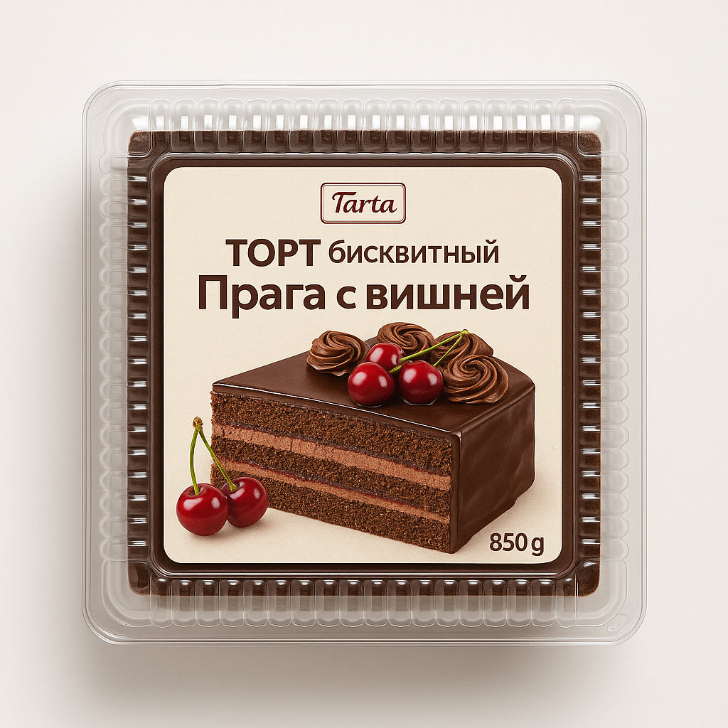 Tarta Торт бисквитный Прага с вишней 850 g
