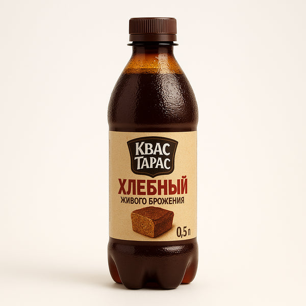 Квас Тарас Хлебный Живого брожения 0,5л DPG