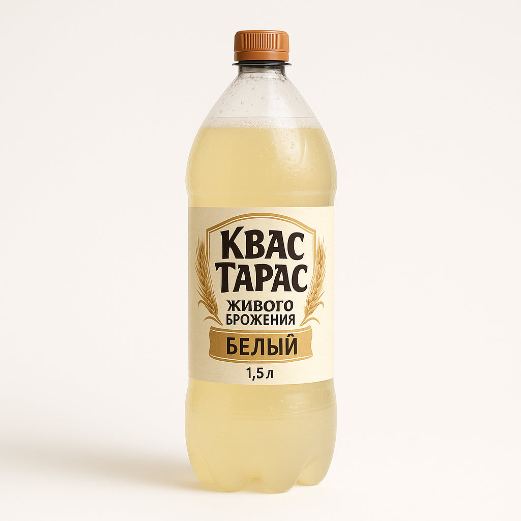 Квас Тарас Живого брожения Белый 1,5л DPG