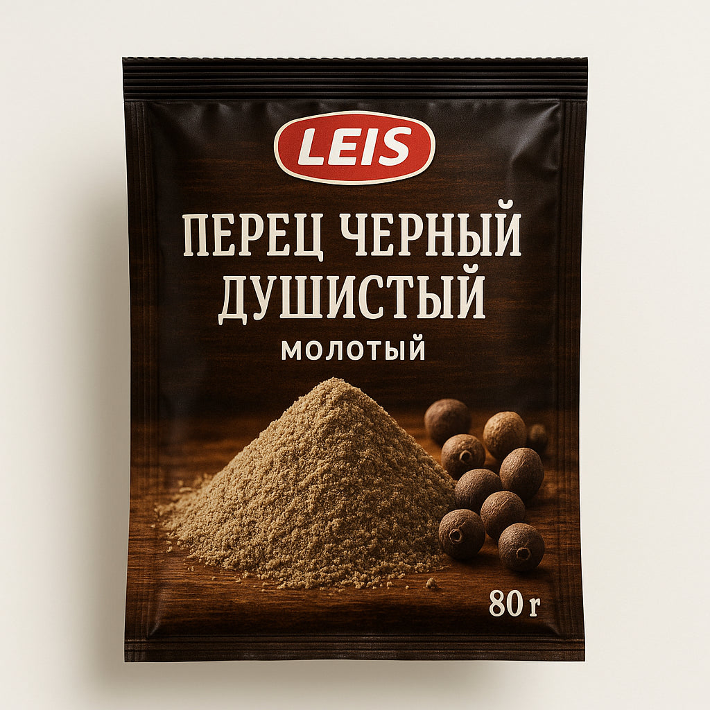 Leis Перец черный душистый молотый 80г